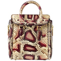 Alexander McQueen Mini ‘Heroine’ Snakeskin Cross Body Bag