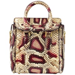  Alexander McQueen Mini 'Heroine' Schlangenhaut Cross Body Bag 