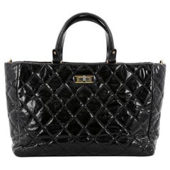 Chanel Rita Tote Quilted Glazed Crackled Calfskin Small