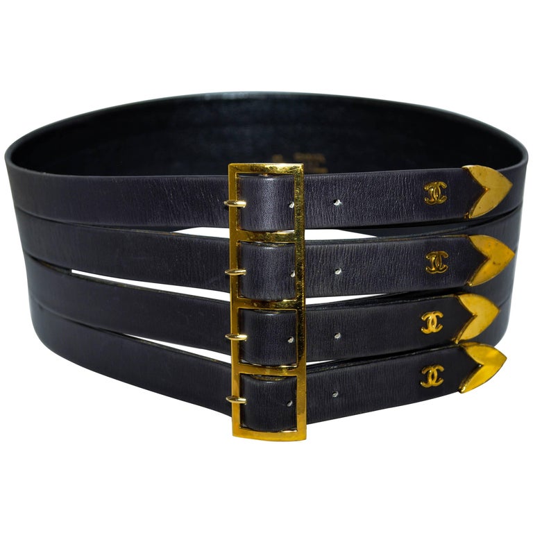 Chanel Leather Corset Belt at 1stdibs