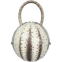 NitaSuri Exotic Snake Sphere Handbag