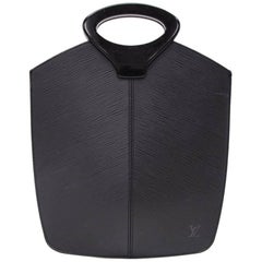 Louis Vuitton Demi Lune Black Epi Leather  Hand Bag