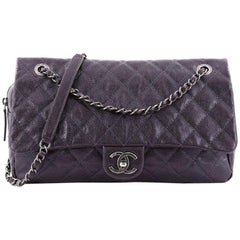 Chanel Easy Flap Bag Quilted Caviar Jumbo