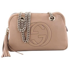 Gucci Soho Chain Zipped Shoulder Bag Leather Small