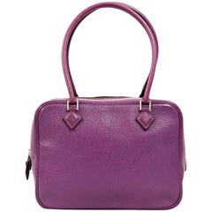 2000s Hermès Purple Leather Hand Bag