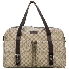 Gucci Vintage Monogramm-Reise-Duffle Bag