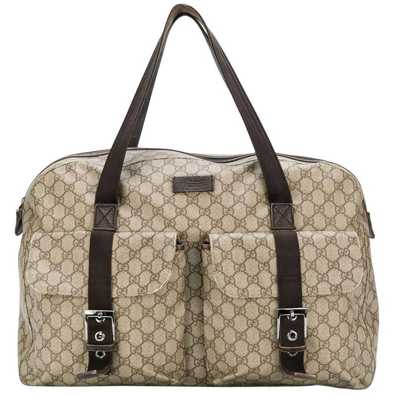 Gucci Vintage Monogram Travel Duffle Bag at 1stDibs gucci duffle bags