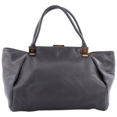 Lanvin Trilogy Convertible Satchel Leather Small