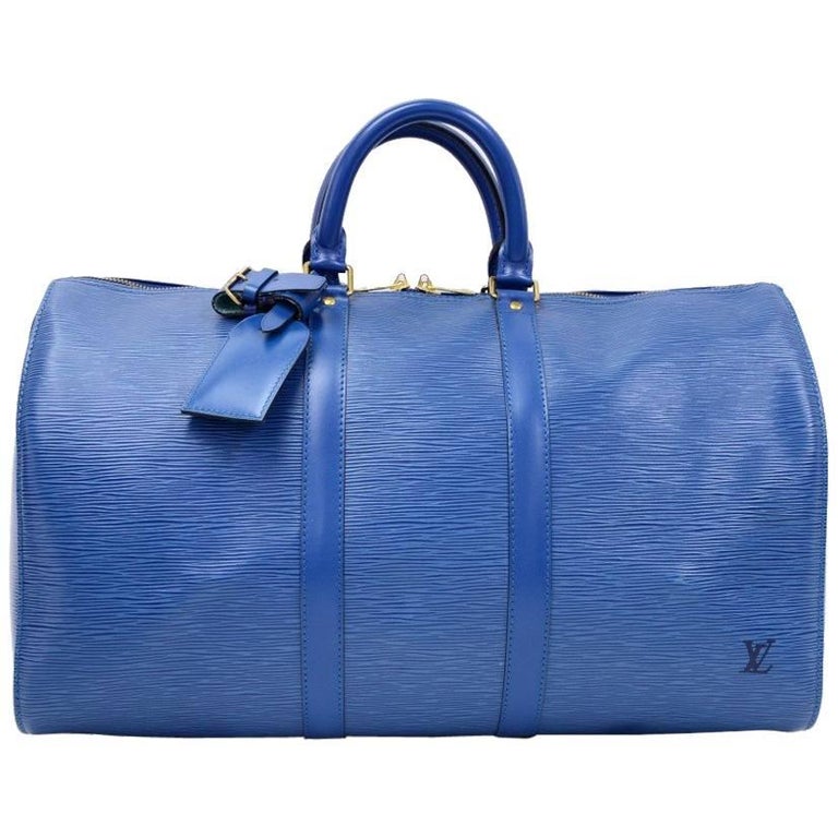 Louis Vuitton Duffle Bag Blue Strapworks Paul Smith