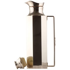 Gucci Silver Plate Decanter Insulated Carafe Equestrian Horse Bit Barware 70s