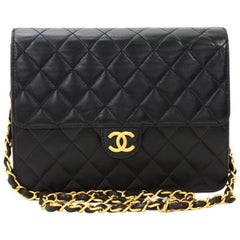 Chanel Classic Black Quilted Leather Shoulder Flap Bag