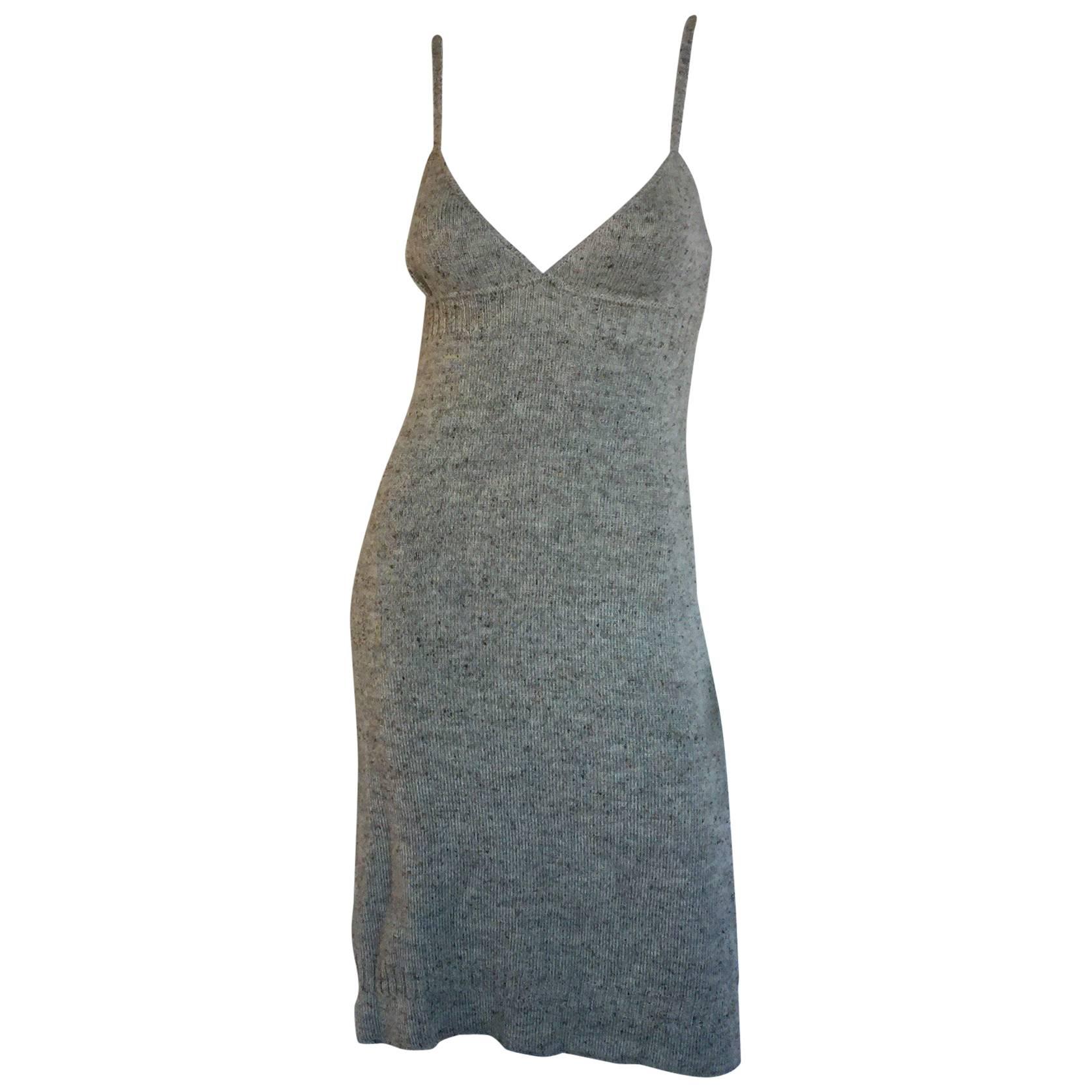 Miu Miu Grey knit tank dress  For Sale