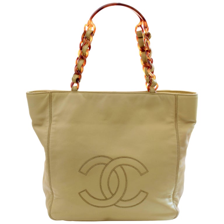 Chanel Tortoise Ring Handle Bag - Janet Mandell