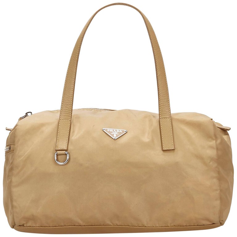 Prada Beige Nylon Shoulder Bag For At 1stdibs Prada Beige Nylon Shoulder Bag For