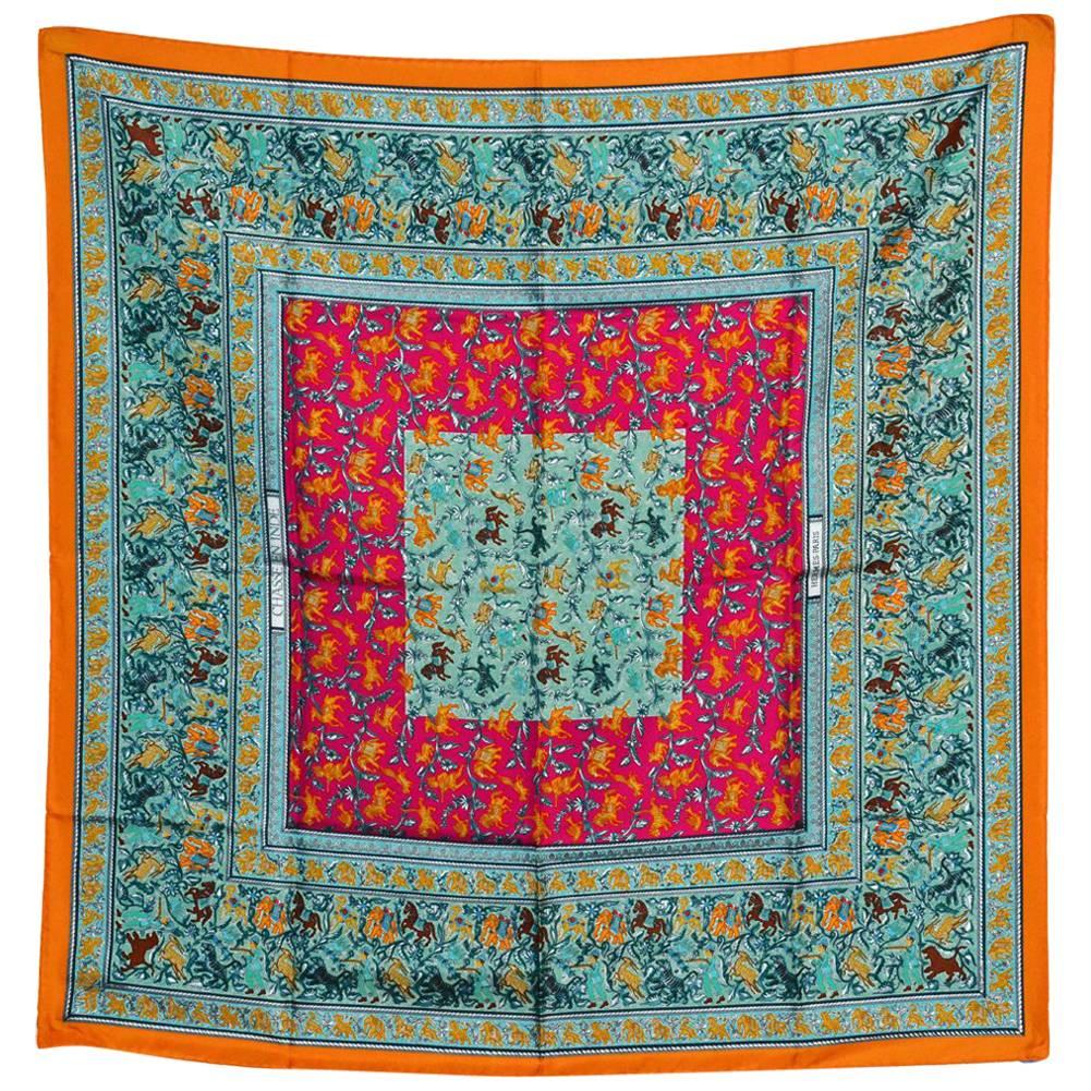 Iconic Colorful Hermes Scarf