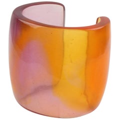 Designer Studio Migeon and Migeon Oversized Resin Slave Cuff Bangle