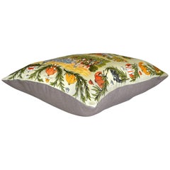 Vintage ‎Hermès Silk Scarf Pillow Maurice Taquoy "Chantiily"