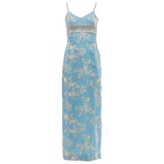 Dolce & Gabbana Silk Floral Embroidered Dress China Collection, Spring 1997