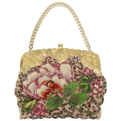 1950's Jolles Original Beaded Needlepoint Novelty Handbag