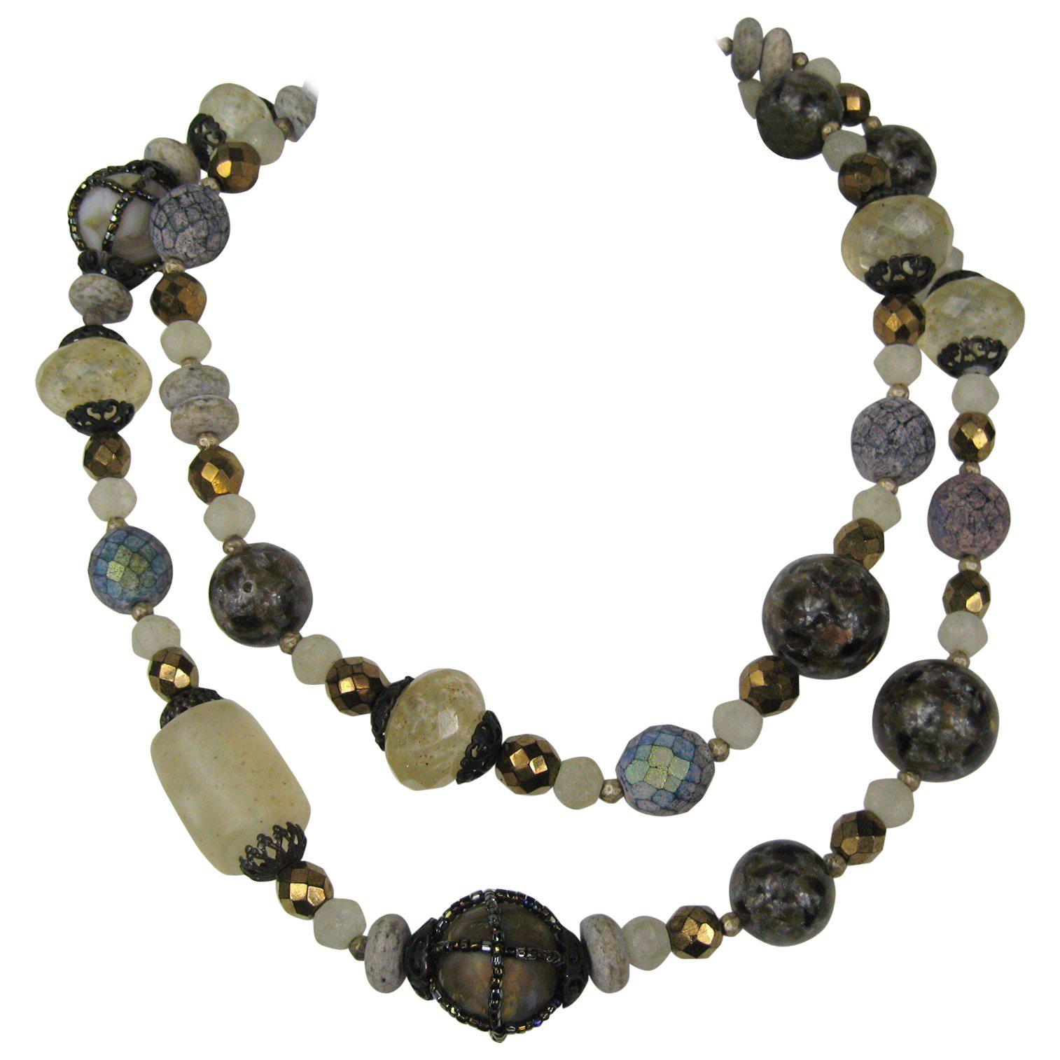 GIORGIO ARMANI beaded Necklace New, Never worn  1990s
