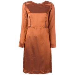 1990s Martin Margiela copper 'Inside Out' dress