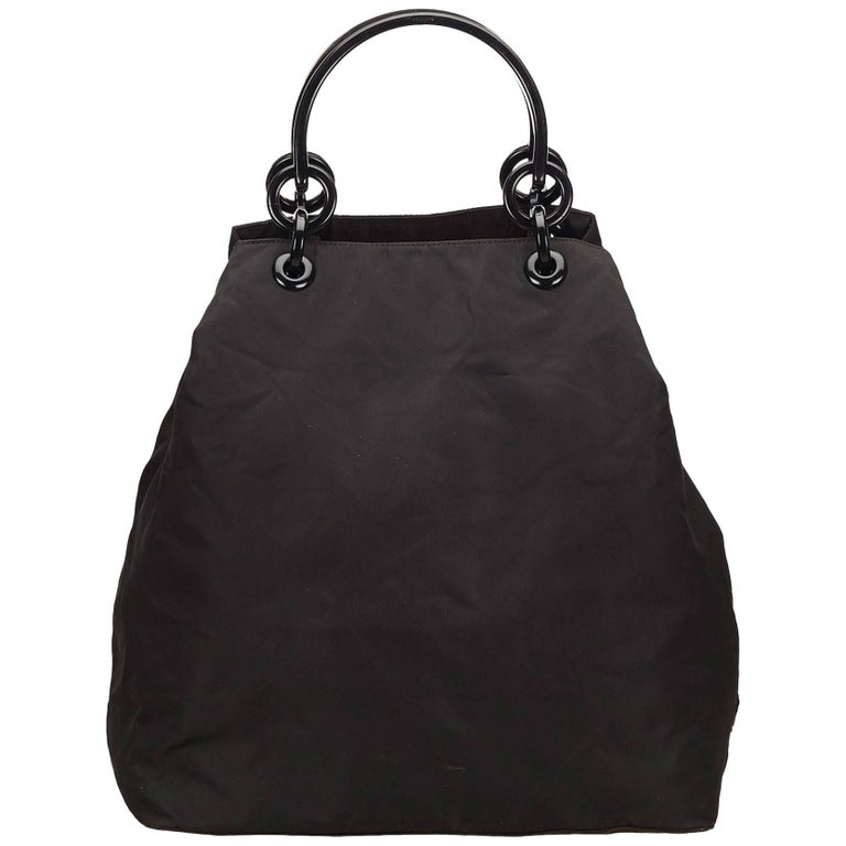 Prada Black Nylon Tote Bag For At 1stdibs Prada Black Nylon Tote Bag For