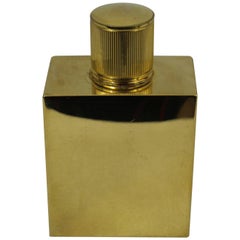 60s Hermes Vintage Golden Metal Parfum Bottle