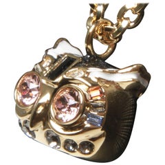 Christian Dior Owl necklace and pendant