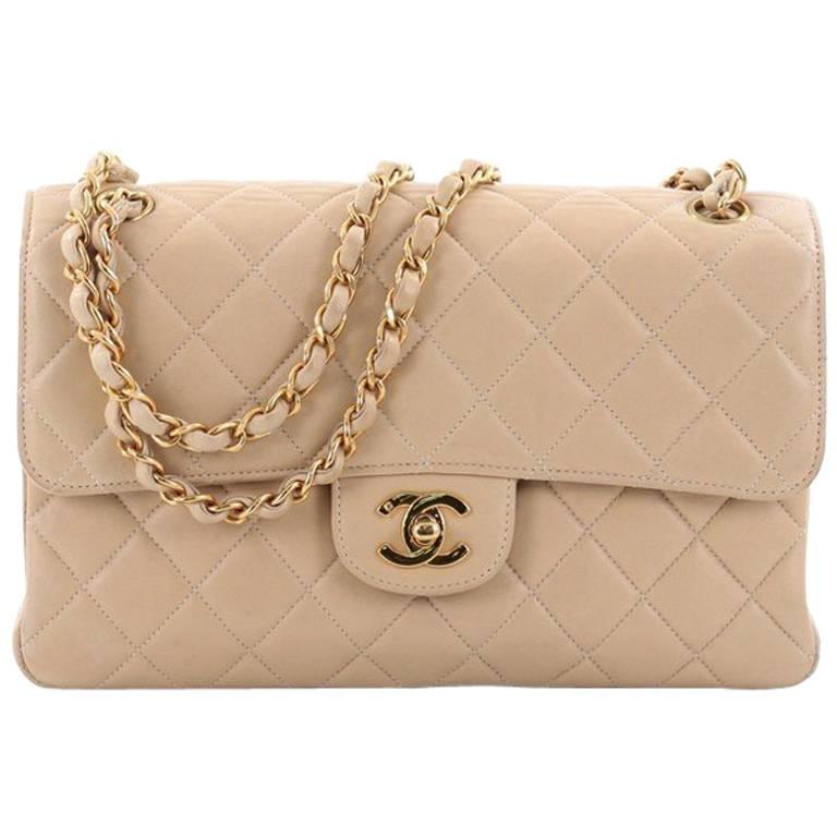 Chanel Vintage Double Sided Flap Bag Quilted Lambskin Small at 1stDibs | chanel  double sided flap bag, chanel double face bag