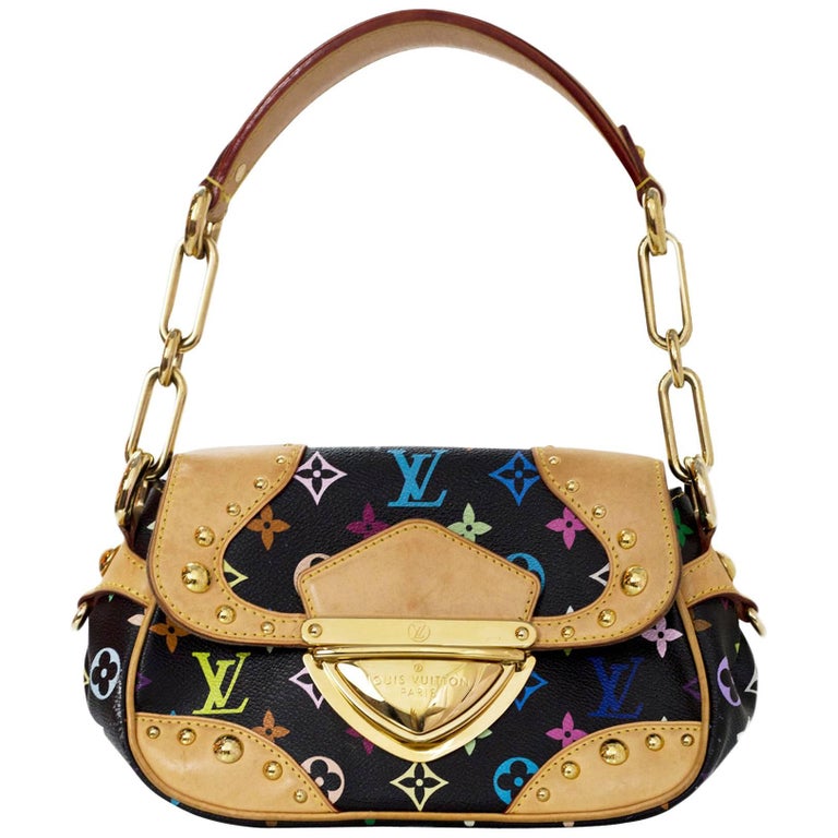 Louis Vuitton Black MultiColored Monogram Marilyn Shoulder Bag For