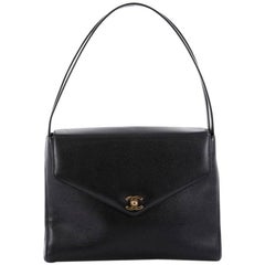 Chanel Vintage CC Kelly Flap Bag Caviar Medium