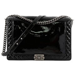 Chanel Reverso Boy Flap Bag Patent Large