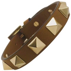 Very Valentino Leather Rock Stud Bracelet