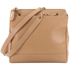 Chanel Vintage Stitched CC Caviar Medium Shoulder Bag