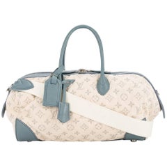 Louis Vuitton Monogram Fabric Leather Carryall Top Handle Satchel Shoulder Bag
