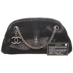 Chanel Stingray Leather Half Moon Tote