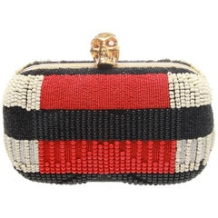 Alexander McQueen Beaded Knuckle Box Clutch