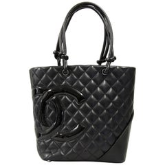 2000s Chanel Black Leather Rue Cambon Bag