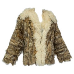 Coyote Fur and Mongolian Lamb Chubby Jacket – Neiman Marcus, 1970s