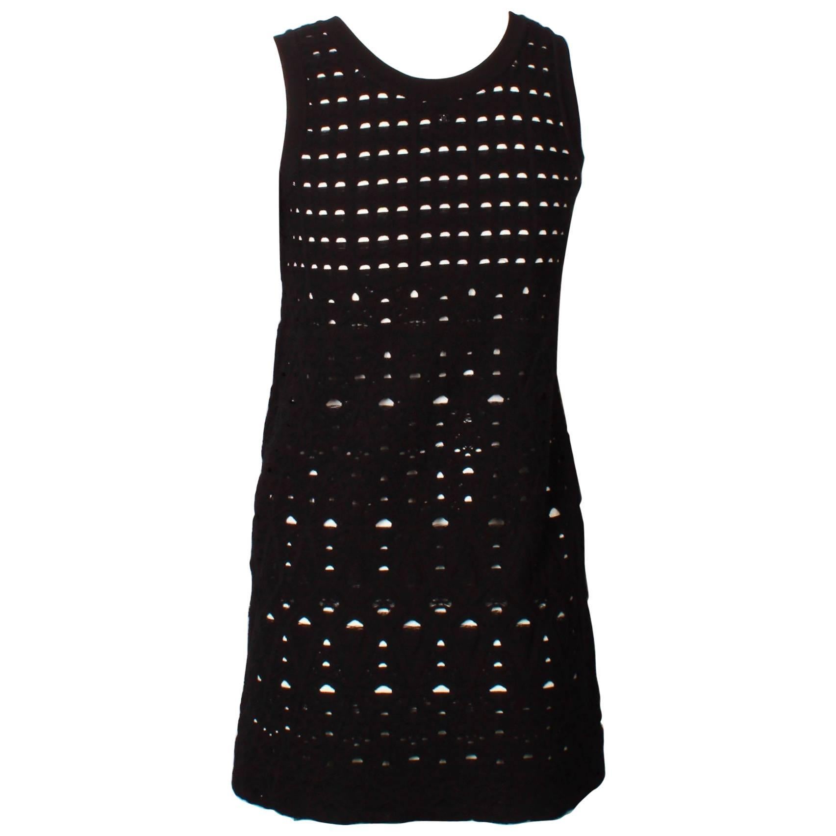 Chanel Black and White Knit Mini Dress