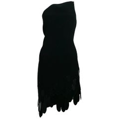 Thierry Mugler Vintage One Shoulder Asymmetric Black Dress