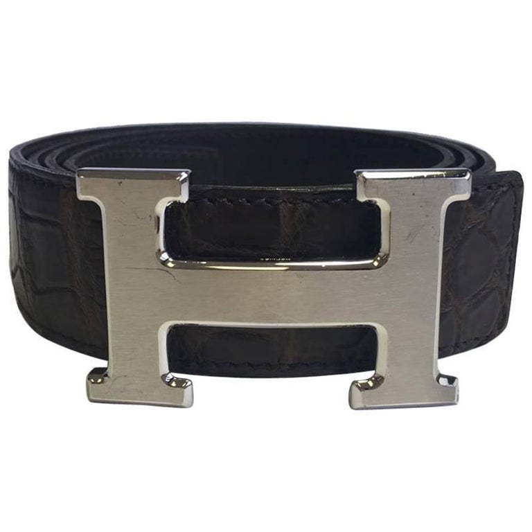 Hermes Belt 32 MM LOOP H QUIZ T 85 REVERSIBLE LEATHER TOGO BOX BELT ...