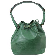 Louis Vuitton Vintage Green Epi Leather Noe Bag