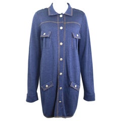 Unworn Chanel Blue Wool Tunic/Dress 