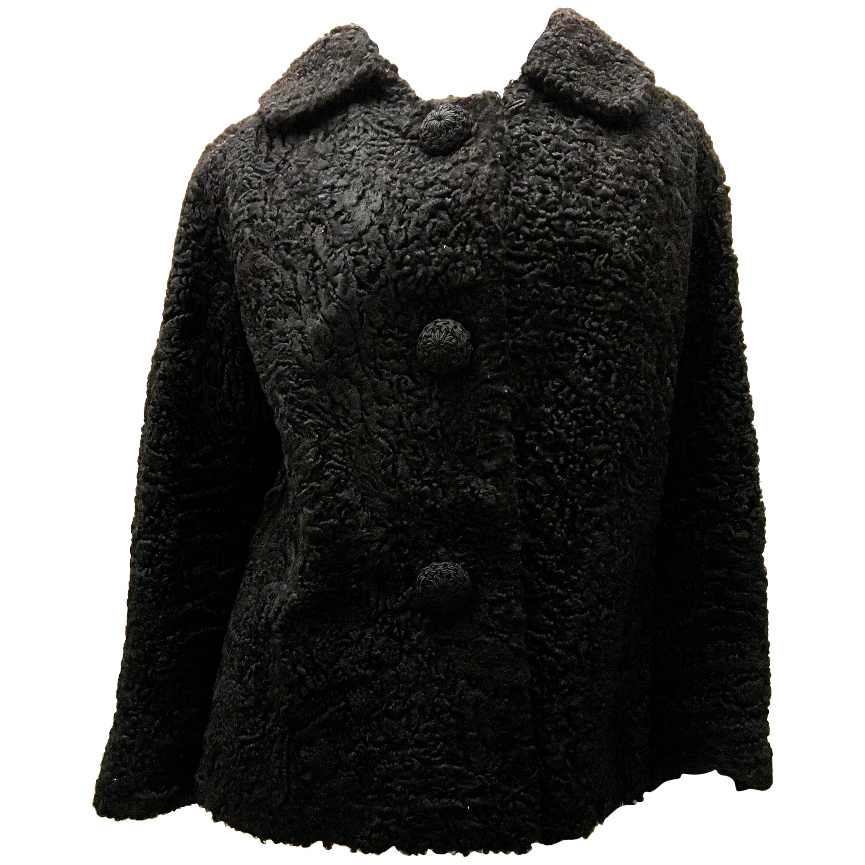 Persian Lamb Coat - Black For Sale