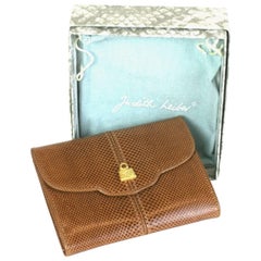 Judith Leiber Snakeskin Wallet