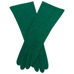 Vintage Yves Saint Laurent Suede Gloves