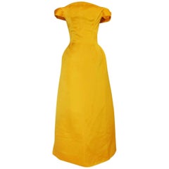 Balenciaga Haute Couture Book Piece Silk Sculpted Gown, 1962