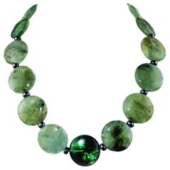 Green Brazilian Prehnite Necklace