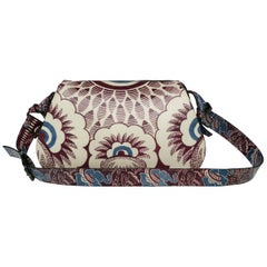 2015 Valentino Spring Runway Mixed Floral Print Leather Shoulder Bag